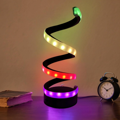 Lámpara Espiral Arcoíris